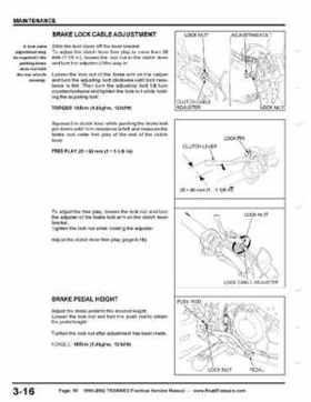 1999-2002 TRX400EX Fourtrax Service Manual, Page 50