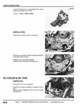 1999-2002 TRX400EX Fourtrax Service Manual, Page 61