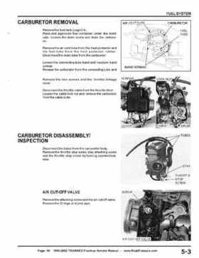 1999-2002 TRX400EX Fourtrax Service Manual, Page 66