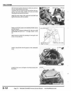 1999-2002 TRX400EX Fourtrax Service Manual, Page 73