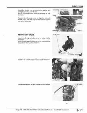 1999-2002 TRX400EX Fourtrax Service Manual, Page 74