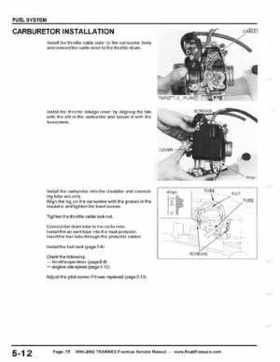 1999-2002 TRX400EX Fourtrax Service Manual, Page 75