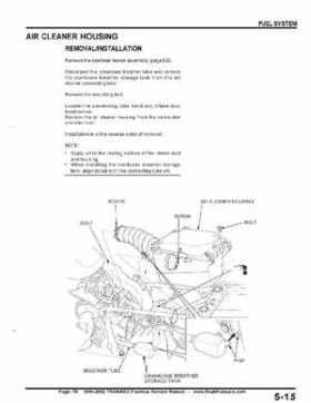 1999-2002 TRX400EX Fourtrax Service Manual, Page 78