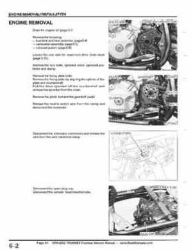 1999-2002 TRX400EX Fourtrax Service Manual, Page 81