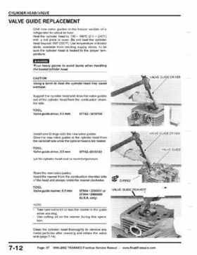 1999-2002 TRX400EX Fourtrax Service Manual, Page 97