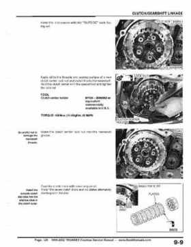 1999-2002 TRX400EX Fourtrax Service Manual, Page 129