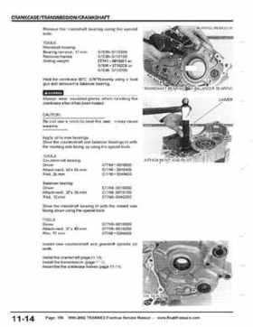 1999-2002 TRX400EX Fourtrax Service Manual, Page 156