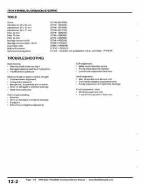 1999-2002 TRX400EX Fourtrax Service Manual, Page 161