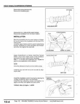 1999-2002 TRX400EX Fourtrax Service Manual, Page 163