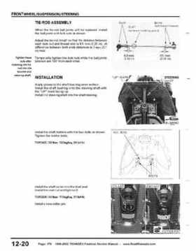1999-2002 TRX400EX Fourtrax Service Manual, Page 179
