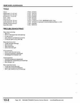 1999-2002 TRX400EX Fourtrax Service Manual, Page 183