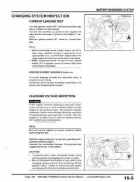 1999-2002 TRX400EX Fourtrax Service Manual, Page 224