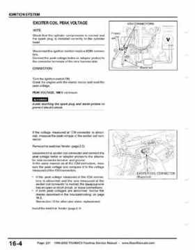 1999-2002 TRX400EX Fourtrax Service Manual, Page 231