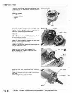 1999-2002 TRX400EX Fourtrax Service Manual, Page 243