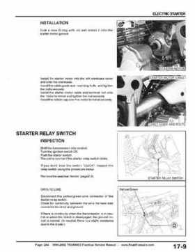 1999-2002 TRX400EX Fourtrax Service Manual, Page 244