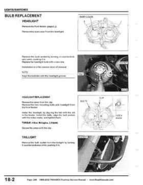 1999-2002 TRX400EX Fourtrax Service Manual, Page 248