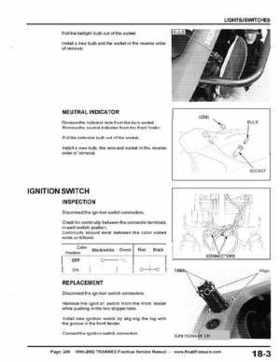 1999-2002 TRX400EX Fourtrax Service Manual, Page 249