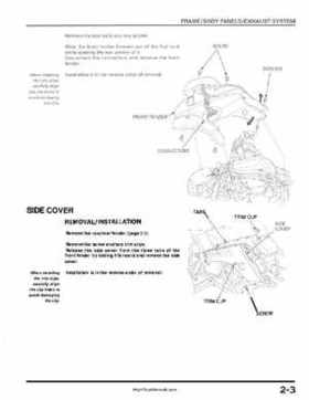 1999-2004 Honda TRX400EX FourTrax Service Manual, Page 31