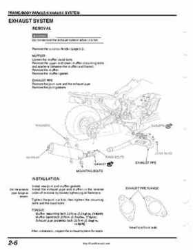 1999-2004 Honda TRX400EX FourTrax Service Manual, Page 34