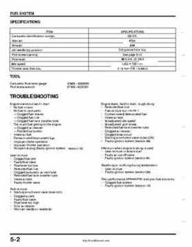 1999-2004 Honda TRX400EX FourTrax Service Manual, Page 65