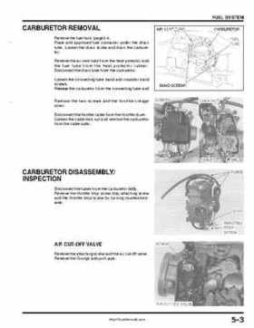 1999-2004 Honda TRX400EX FourTrax Service Manual, Page 66