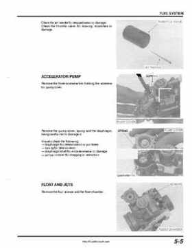1999-2004 Honda TRX400EX FourTrax Service Manual, Page 68