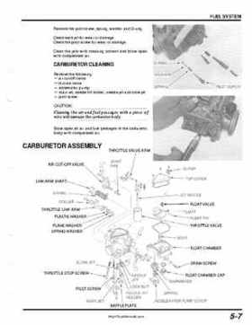1999-2004 Honda TRX400EX FourTrax Service Manual, Page 70