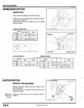 1999-2004 Honda TRX400EX FourTrax Service Manual, Page 250