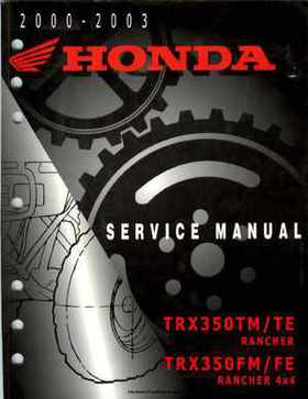 2000-2003 Honda TRX350 Rancher factory service manual, Page 1