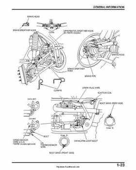 2000-2003 Honda TRX350 Rancher factory service manual, Page 25