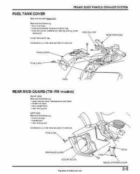 2000-2003 Honda TRX350 Rancher factory service manual, Page 41