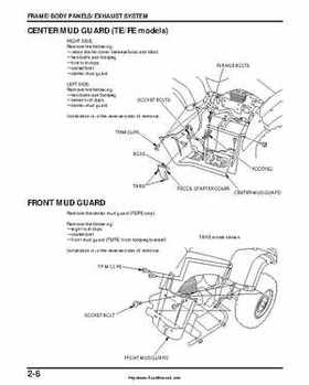 2000-2003 Honda TRX350 Rancher factory service manual, Page 42