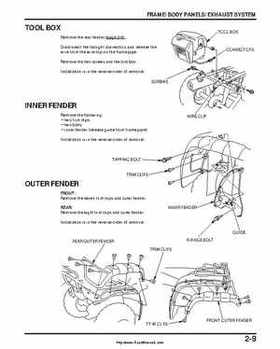 2000-2003 Honda TRX350 Rancher factory service manual, Page 45