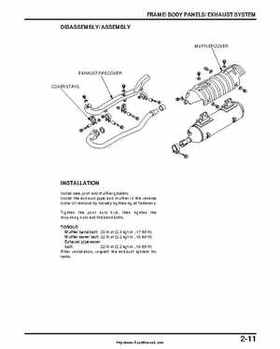 2000-2003 Honda TRX350 Rancher factory service manual, Page 47