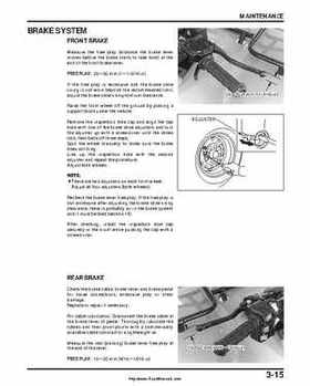 2000-2003 Honda TRX350 Rancher factory service manual, Page 63