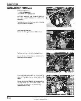 2000-2003 Honda TRX350 Rancher factory service manual, Page 82