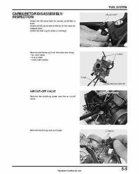 2000-2003 Honda TRX350 Rancher factory service manual, Page 83