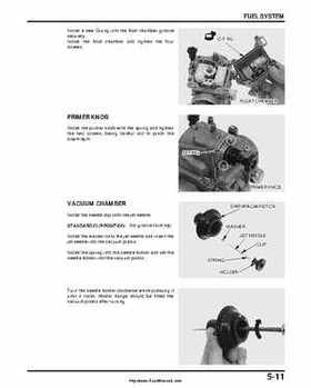 2000-2003 Honda TRX350 Rancher factory service manual, Page 89