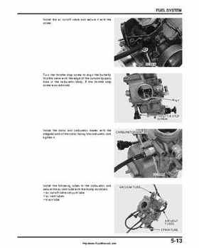 2000-2003 Honda TRX350 Rancher factory service manual, Page 91