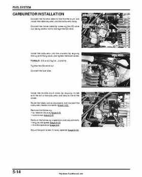 2000-2003 Honda TRX350 Rancher factory service manual, Page 92