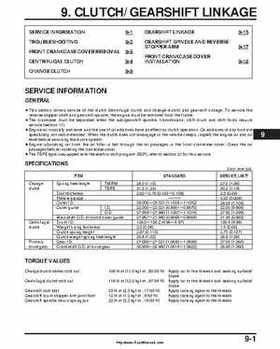 2000-2003 Honda TRX350 Rancher factory service manual, Page 133