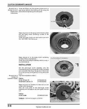 2000-2003 Honda TRX350 Rancher factory service manual, Page 140