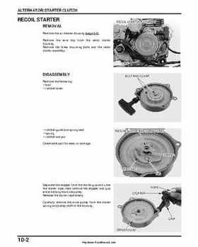 2000-2003 Honda TRX350 Rancher factory service manual, Page 156