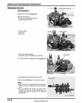 2000-2003 Honda TRX350 Rancher factory service manual, Page 170