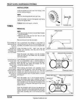 2000-2003 Honda TRX350 Rancher factory service manual, Page 192