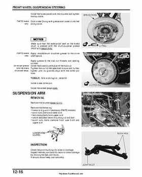 2000-2003 Honda TRX350 Rancher factory service manual, Page 200