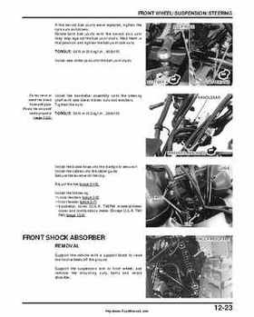 2000-2003 Honda TRX350 Rancher factory service manual, Page 207