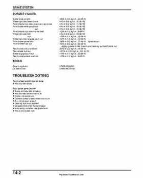 2000-2003 Honda TRX350 Rancher factory service manual, Page 222