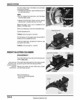 2000-2003 Honda TRX350 Rancher factory service manual, Page 224