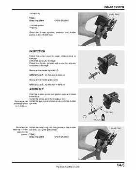 2000-2003 Honda TRX350 Rancher factory service manual, Page 225